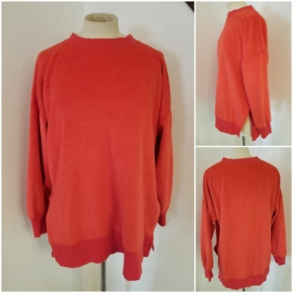Aerie Sweater Sz S Fuzzy Longline Oversized Crewneck